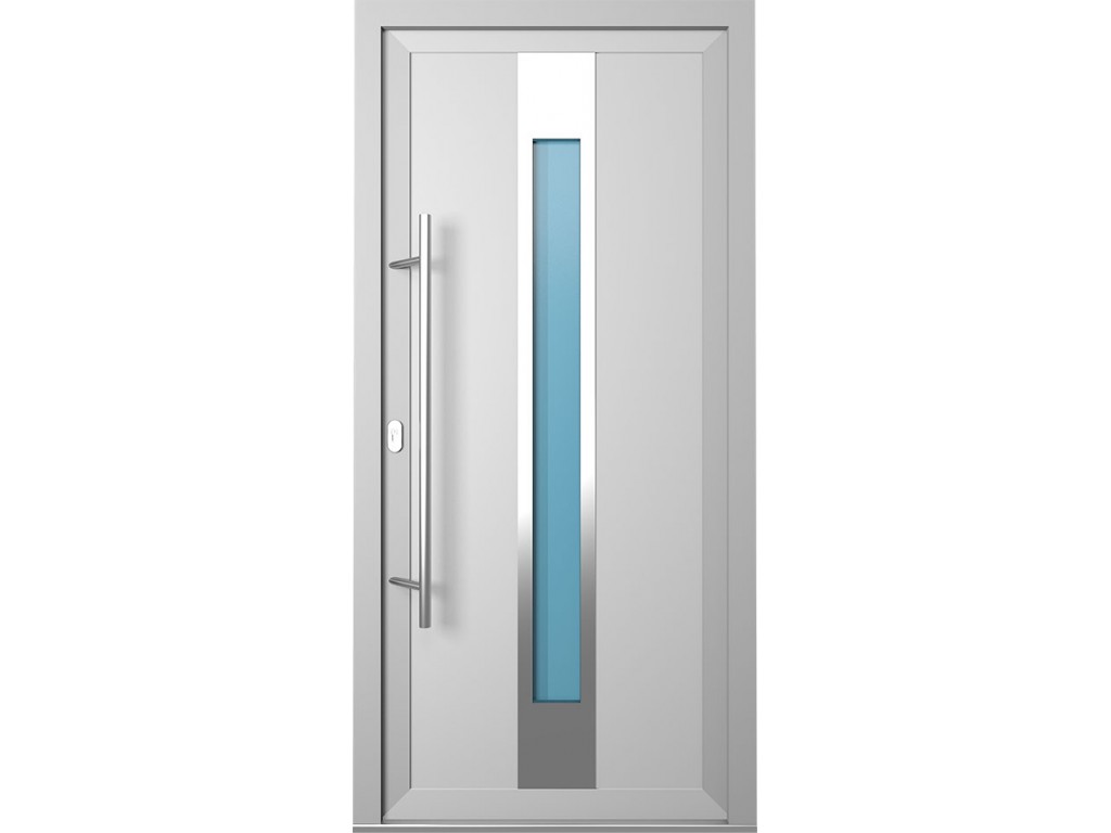 Металопластикові двері - Modern single long